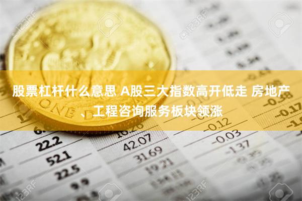 股票杠杆什么意思 A股三大指数高开低走 房地产、工程咨询服务板块领涨