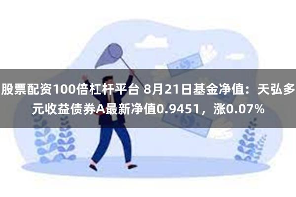 股票配资100倍杠杆平台 8月21日基金净值：天弘多元收益债券A最新净值0.9451，涨0.07%